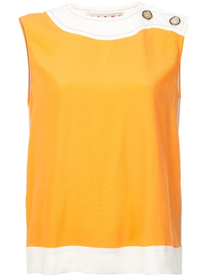 Marni Contrast Edges Top - Yellow