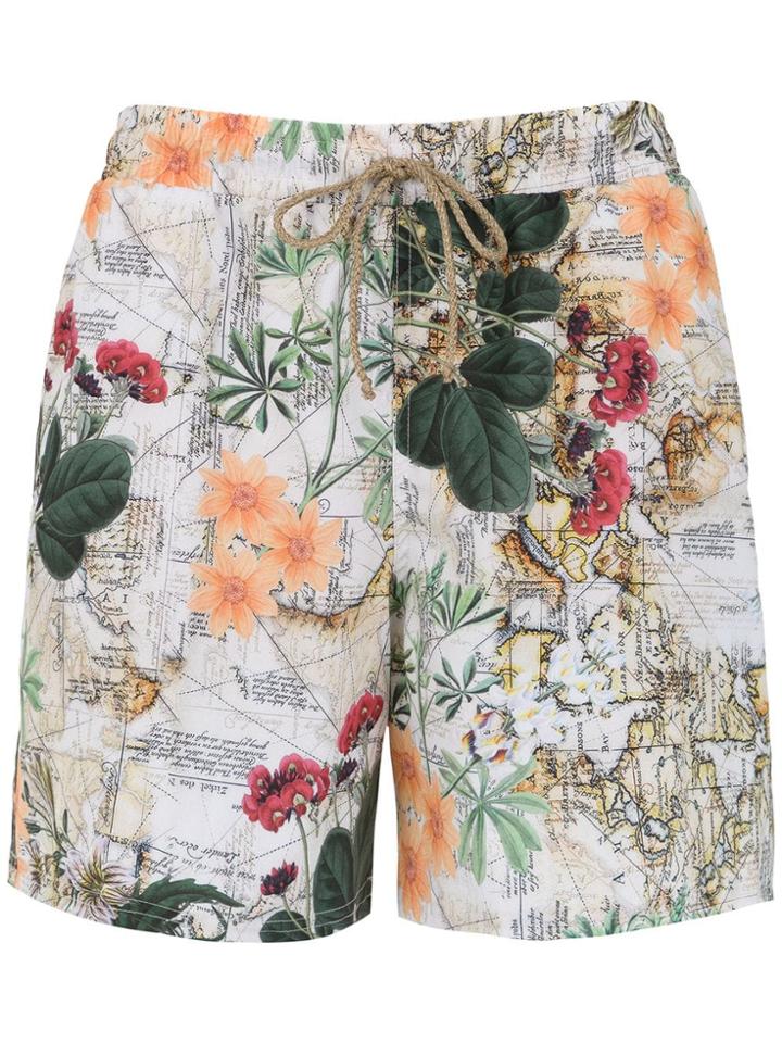 Lygia & Nanny Printed Gil Swim Shorts - White