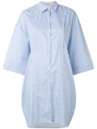 Balossa White Shirt - Oversize Button Shirt - Women - Cotton - 44, Blue, Cotton