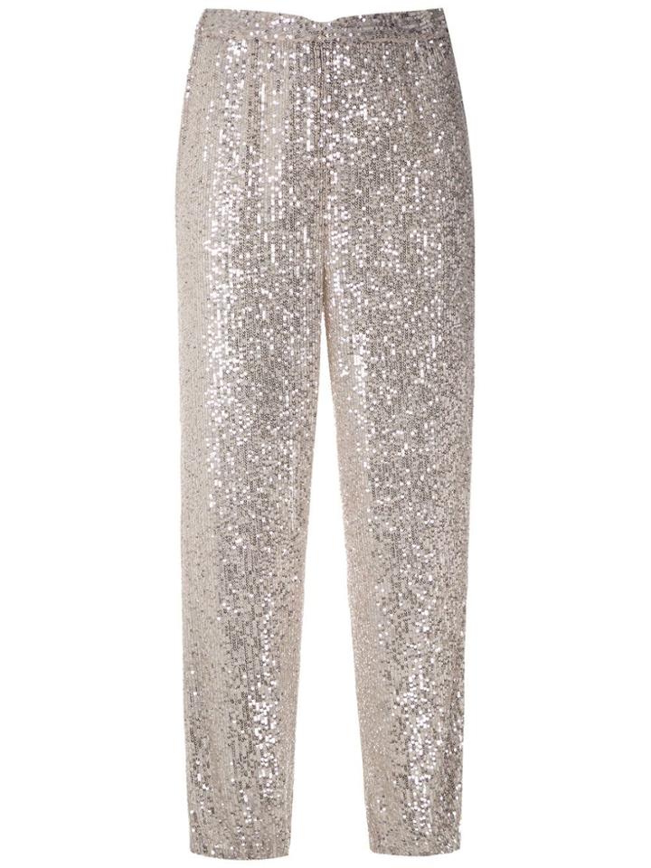 Nk Blow Marta Sequinned Trousers - Silver