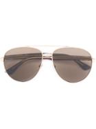 Gucci Eyewear Aviator Sunglasses, Adult Unisex, Size: 61, Grey, Acetate/metal