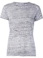 Proenza Schouler Dash Print T-shirt, Women's, Size: L, Black, Cotton