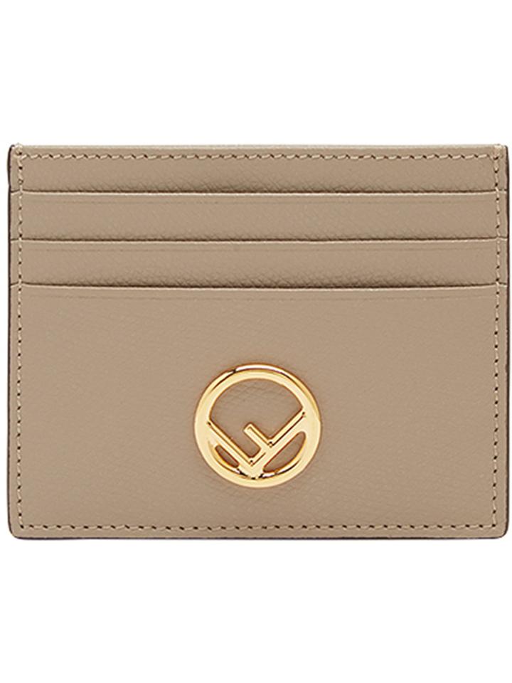 Fendi Logo Cardholder - Nude & Neutrals