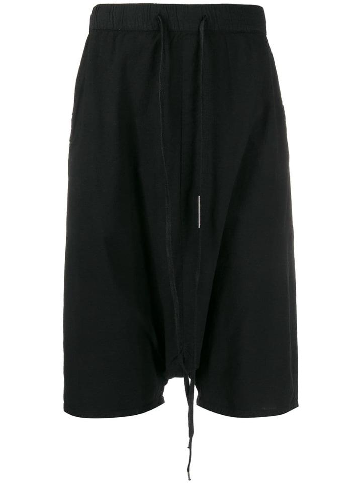Army Of Me Slouchy Drop-crotch Shorts - Black