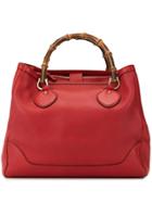 Gucci Pre-owned Bamboo Tote Bag - Red