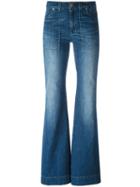 Michael Michael Kors Flared Jeans, Women's, Size: 8, Blue, Cotton/spandex/elastane