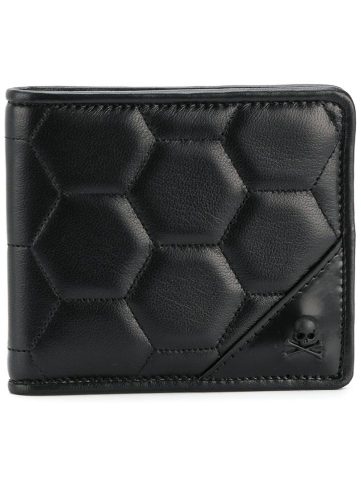 Philipp Plein Skull Quilted Wallet - Black