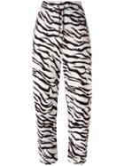 Kenzo 'tiger Stripes' Track Pants, Women's, Size: Xs, White, Cotton/polyamide/polyester/spandex/elastane