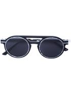 Thierry Lasry Round Frame Aviator Sunglasses - Black