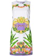 Versace Palm Baroque Print Shift Dress - Multicolour