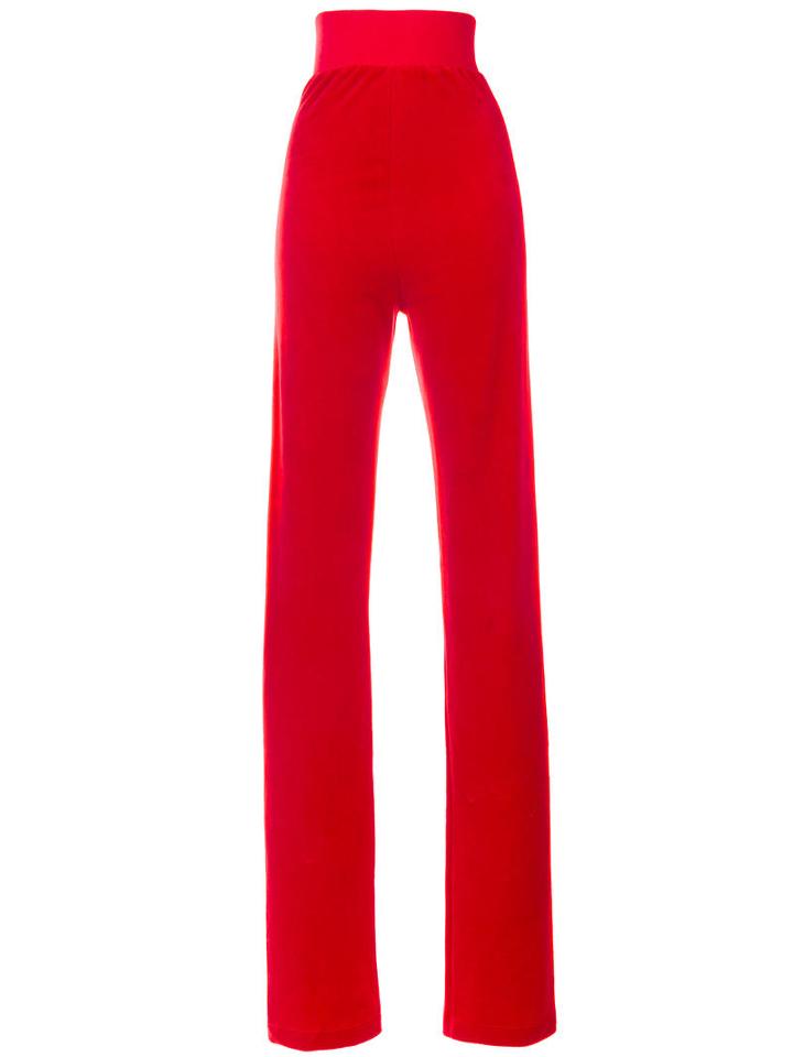 Vetements Vetements X Juicy Couture Velour Trackpants, Women's, Size: Xs, Red, Cotton/polyester