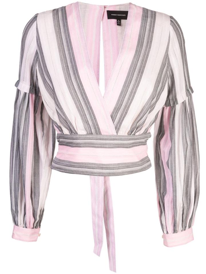 Robert Rodriguez Studio Nova Stripe Blouse - Pink