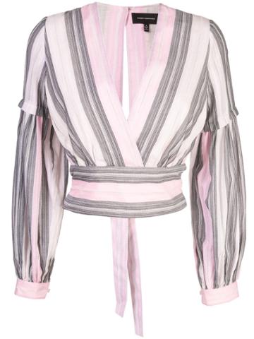 Robert Rodriguez Studio Nova Stripe Blouse - Pink