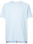 Thom Browne Striped Trim Pique T-shirt - Blue