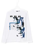 Antony Morato Multiple Prints Longsleeved T-shirt - Blue