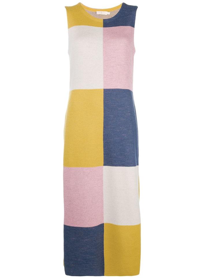 Tory Burch Colour Block Shift Dress - Nude & Neutrals
