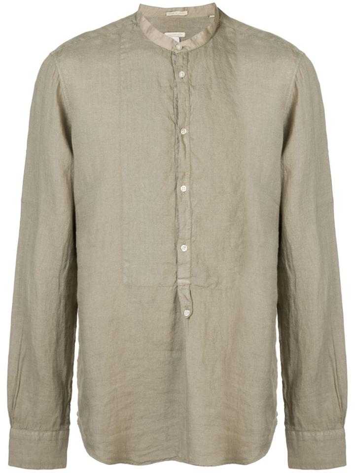 Massimo Alba Canary Button Shirt - Green