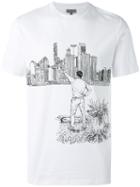 Lanvin Printed T-shirt, Men's, Size: Xxl, White, Cotton