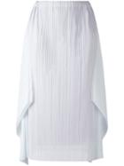 Pleats Please By Issey Miyake - Pleated Midi Skirt - Women - Polyester - 3, Grey, Polyester