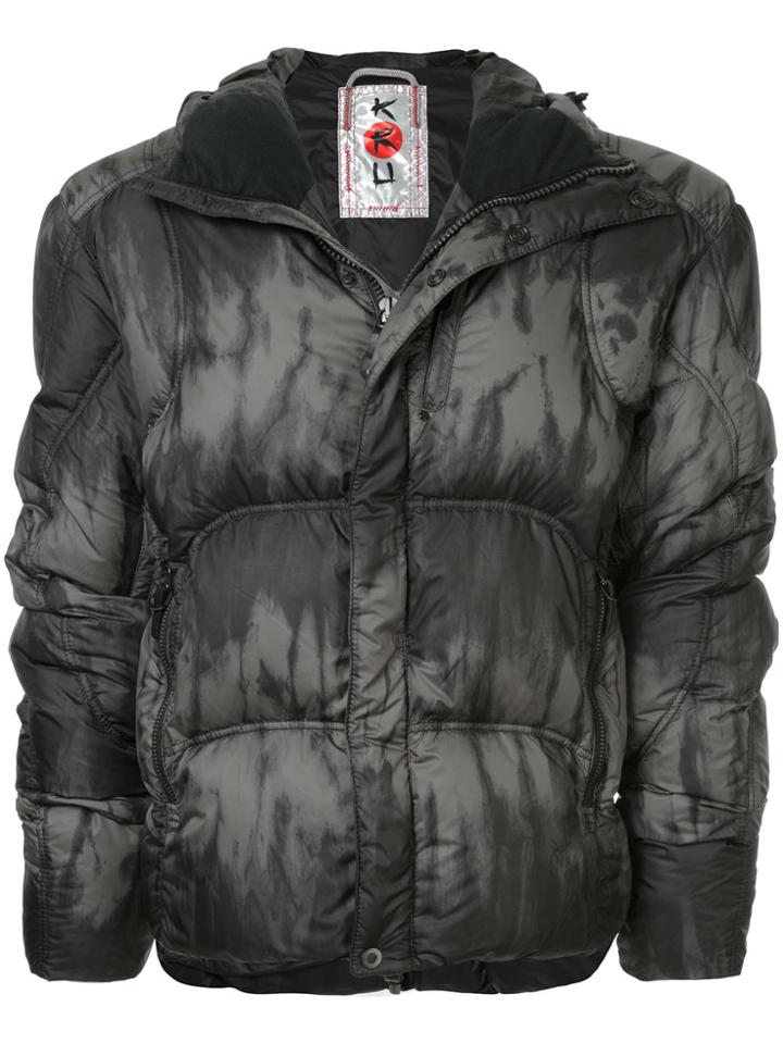 Kru Hooded Padded Jacket - Grey
