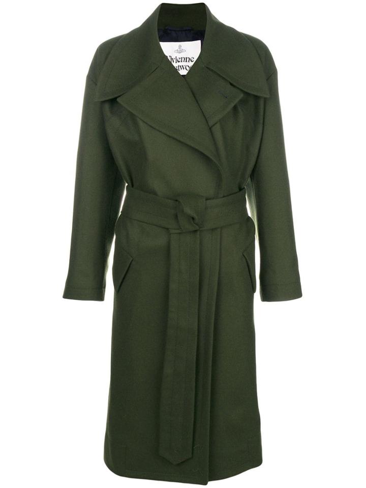 Vivienne Westwood Belted Trench Coat - Green
