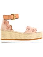 See By Chloé Scalloped Edge Sandals - Pink