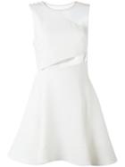 Zuhair Murad Cut-out Detail Flared Dress, Women's, Size: 42, White, Viscose/spandex/elastane/polyamide/silk