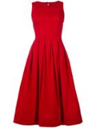 Twin-set - Flared Sleeveless Dress - Women - Cotton/spandex/elastane - Xs, Red, Cotton/spandex/elastane