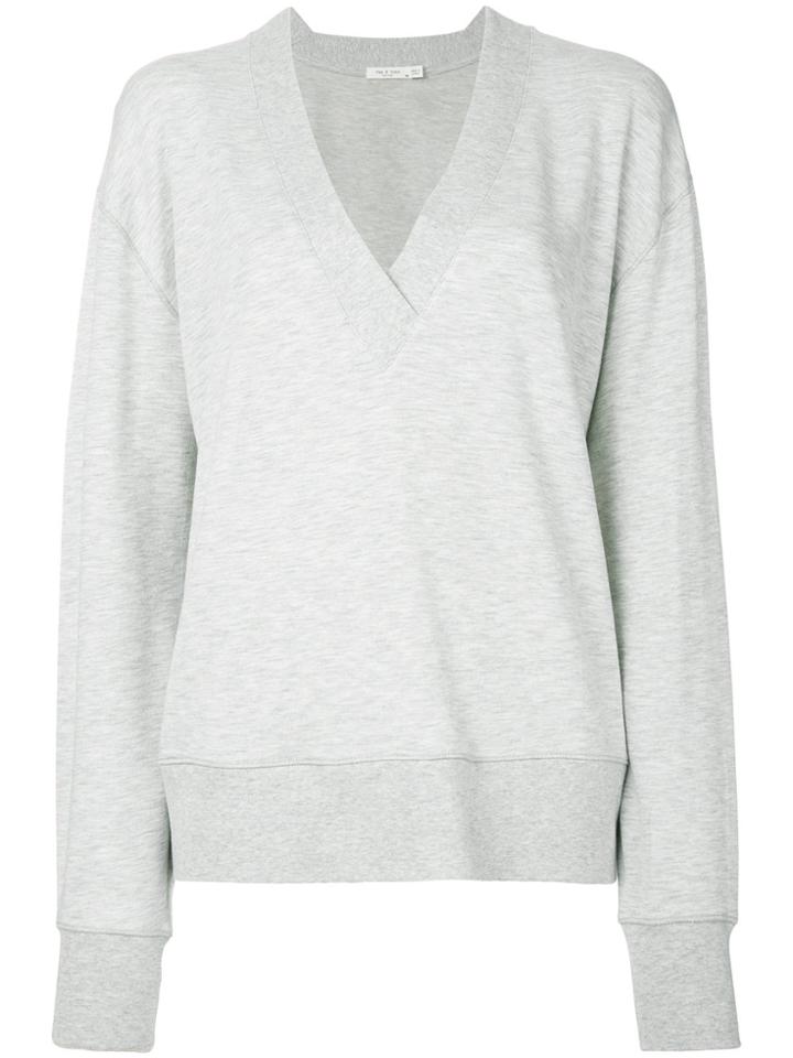 Rag & Bone V-neck Sweatshirt - Grey