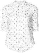 Derek Lam 10 Crosby Tie-back Shirt With Button Detail - White