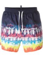 Dsquared2 Beachwear Tie-dye Swim Shorts