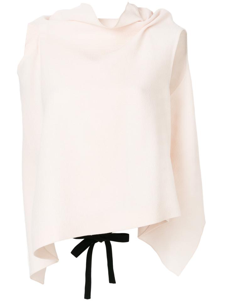 Roland Mouret Shawl Collar Tank Top - Pink & Purple