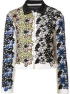 Giambattista Valli Jacquard Cropped Jacket, Women's, Size: 40, White, Viscose/cotton/silk