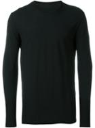 Uma Wang Relaxed Fit Jersey Long Sleeve Shirt, Men's, Size: Small, Black, Cotton