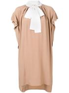 Nº21 Ruffled Short Dress - Neutrals