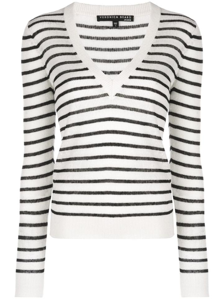 Veronica Beard Horizontal Striped Jumper - Black