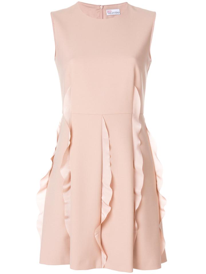 Red Valentino A-line Ruffle Dress - Pink & Purple