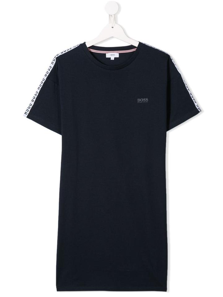 Boss Kids Teen Logo Band T-shirt Dress - Blue