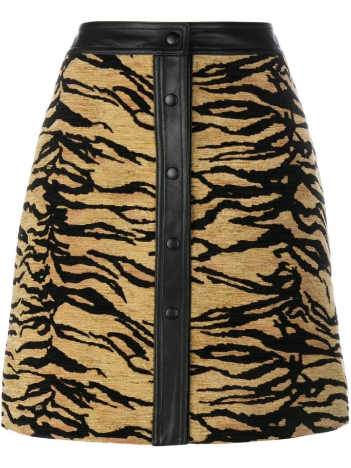 Adam Lippes Tiger Print Skirt