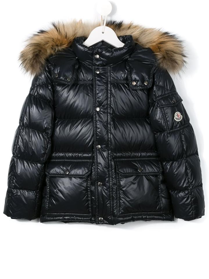 Moncler Kids 'hubet' Padded Jacket, Boy's, Size: 10 Yrs, Black