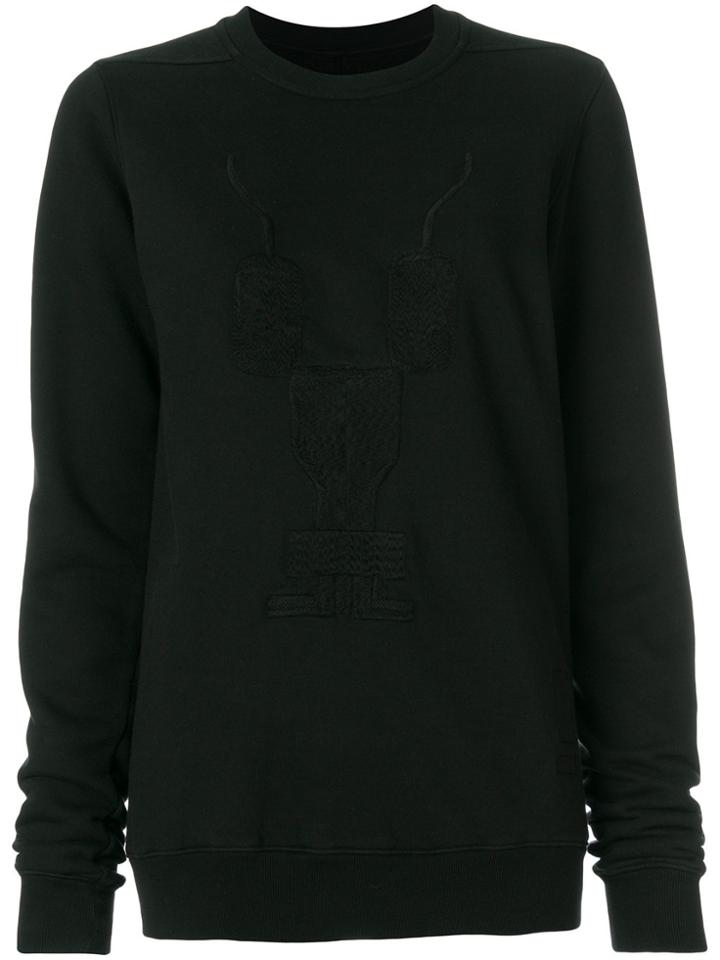 Rick Owens Drkshdw Embossed Sweatshirt - Black