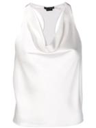 Alice+olivia Cowl Neck Blouse - White