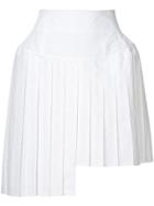 Julien David Pleated Mini Skirt - White