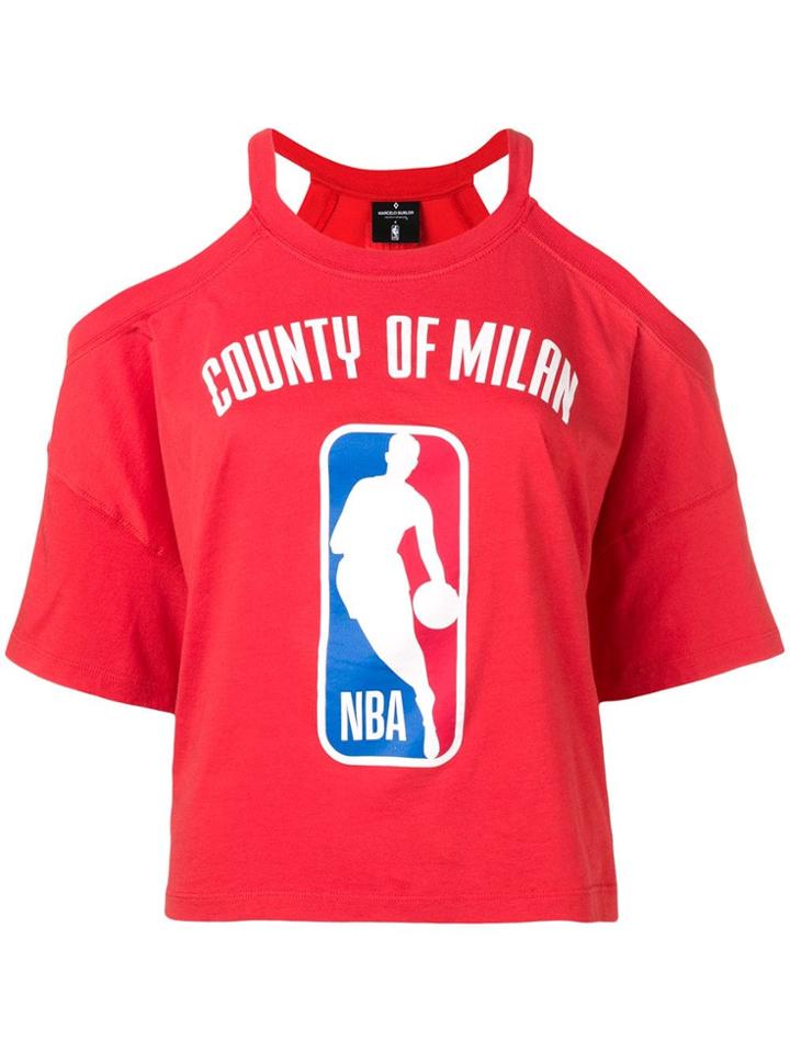 Marcelo Burlon County Of Milan Nba T-shirt - Red