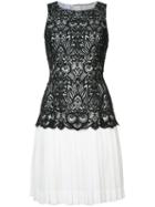 Oscar De La Renta - Short Pleated Skirt - Women - Silk/polyester - 2, Black, Silk/polyester