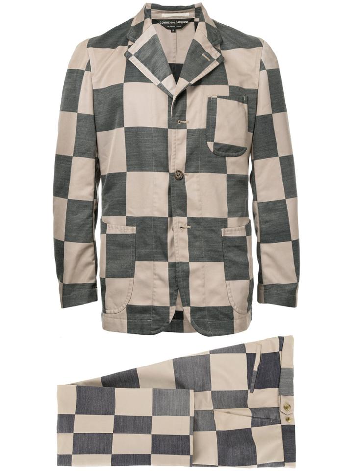 Comme Des Garçons Vintage Checker Board Suit - Grey