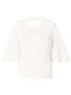 See By Chloé Flared Cuff Sweater - White