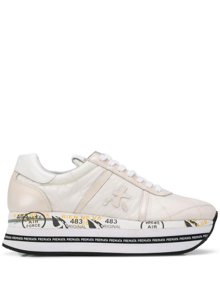 Premiata Beth Platform Sneakers - White