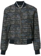 Grey Jason Wu - Tweed Bomber Jacket - Women - Cotton - 4, Black, Cotton