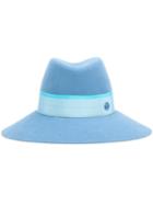 Maison Michel 'kate' Fedora Hat, Women's, Size: Large, Blue, Wool Felt